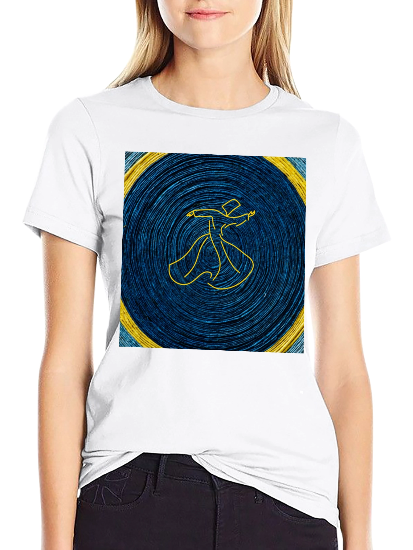 Mystic Whirling Dervish Graphic Tee - Black