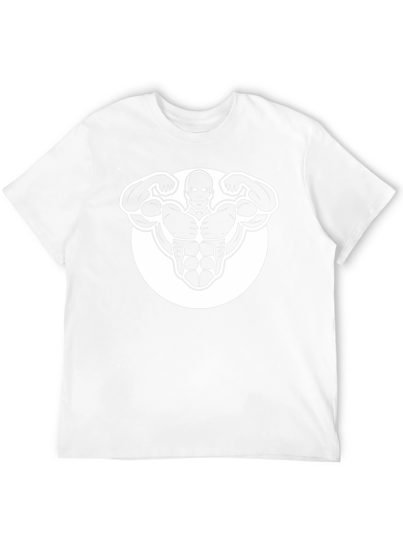 Black Graphic Tee - Bodybuilder Design