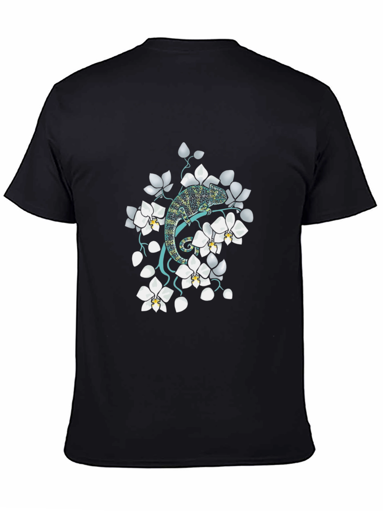 Chameleon Floral T-Shirt - Unique Graphic Tee