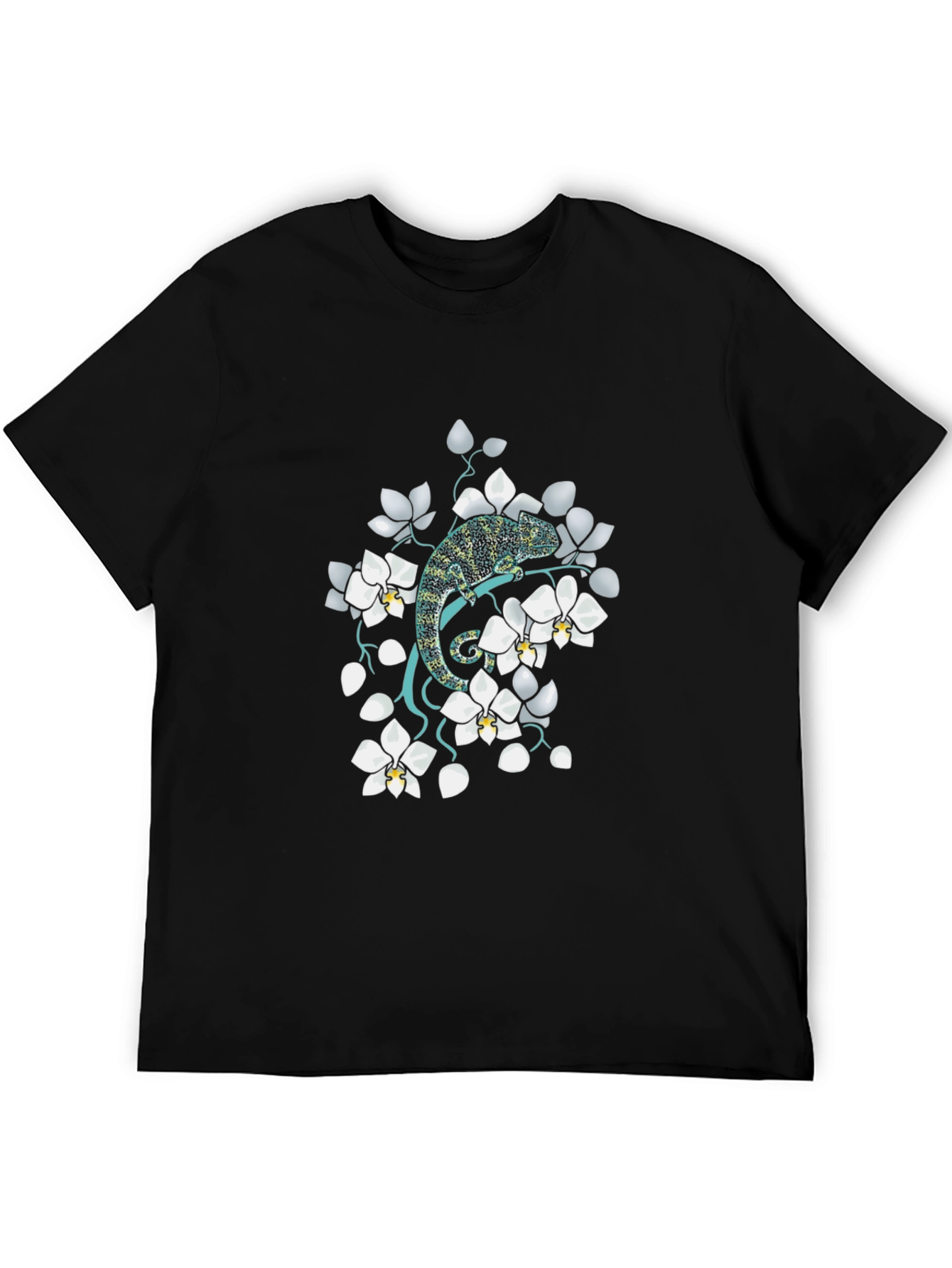 Chameleon Floral T-Shirt - Unique Graphic Tee