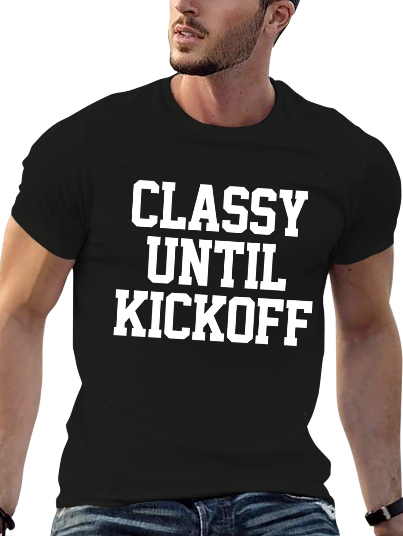 Classy Until Kickoff T-Shirt - Game Day Apparel