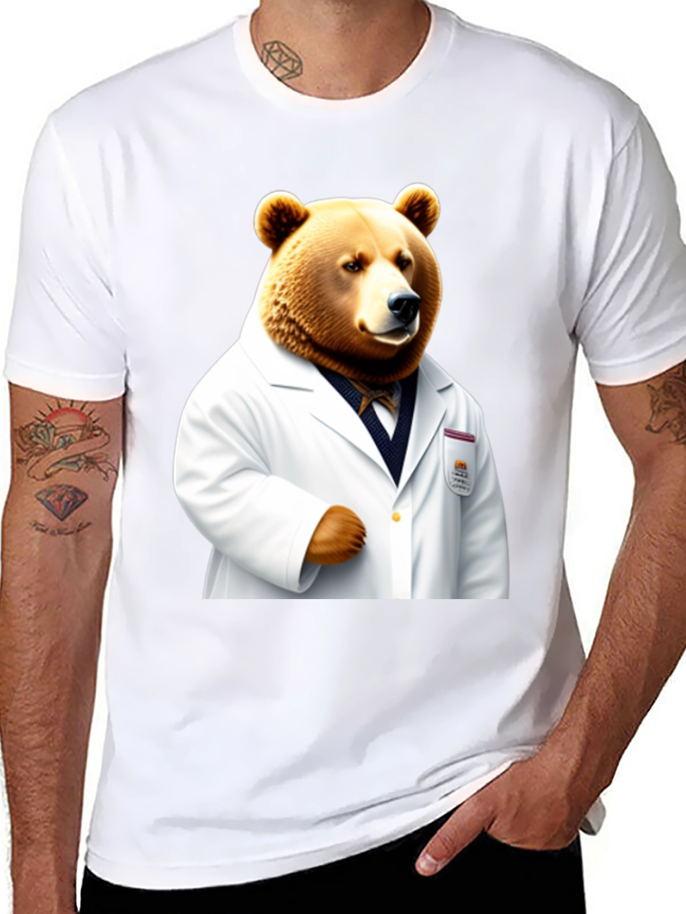 Bear Doctor T-Shirt - Novelty Animal Tee