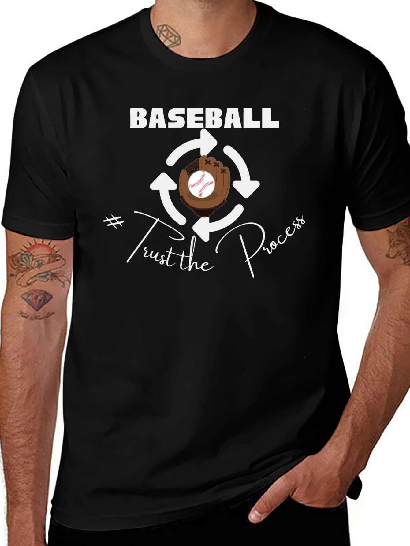 Baseball Trust the Process T-Shirt