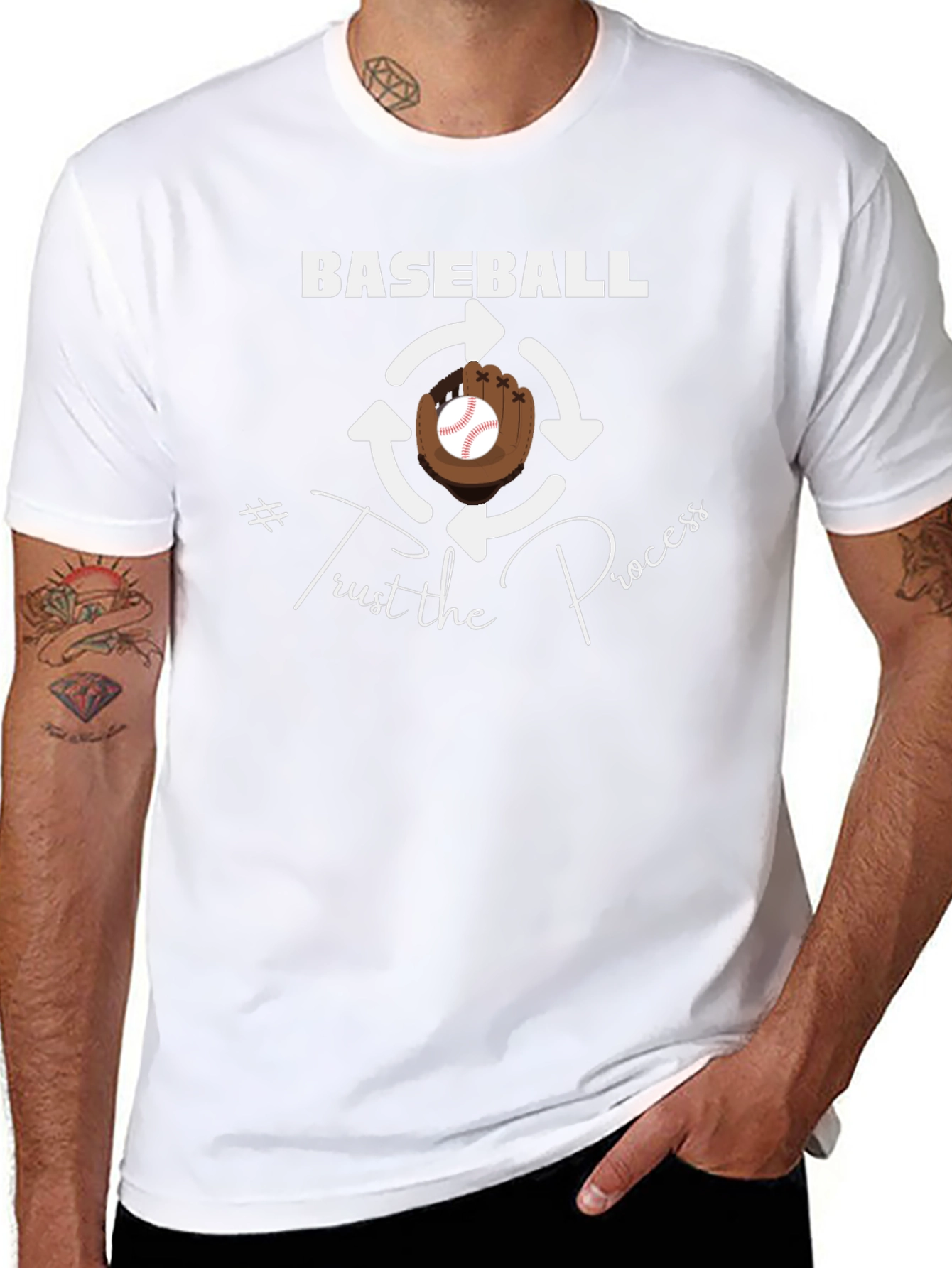 Baseball Trust the Process T-Shirt