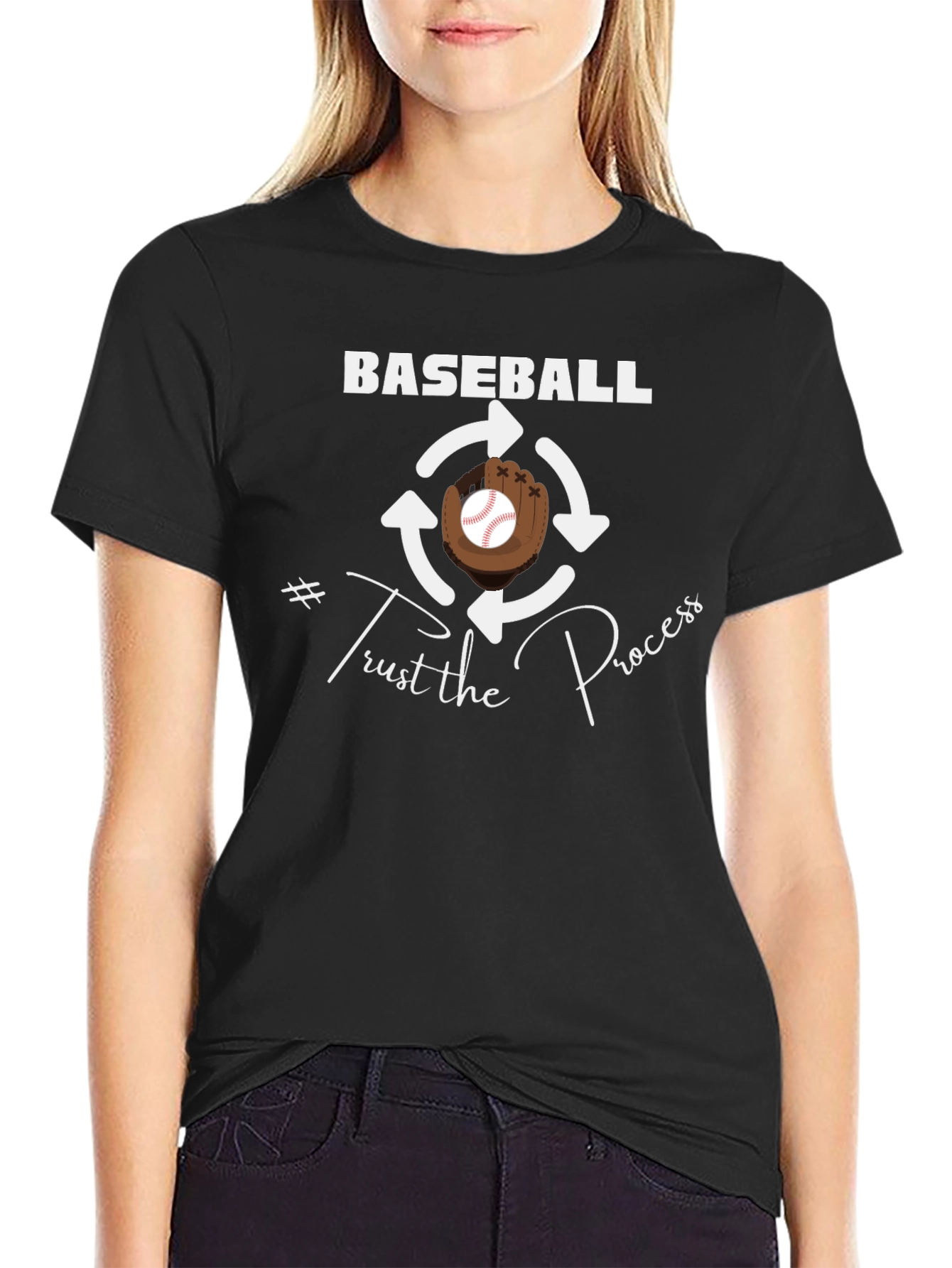 Baseball Trust the Process T-Shirt
