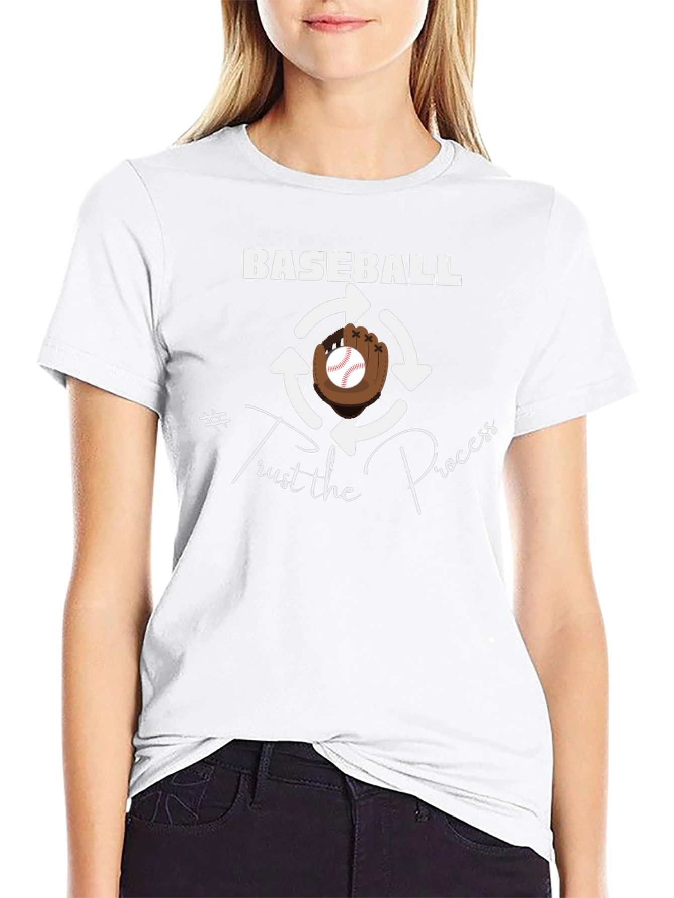 Baseball Trust the Process T-Shirt