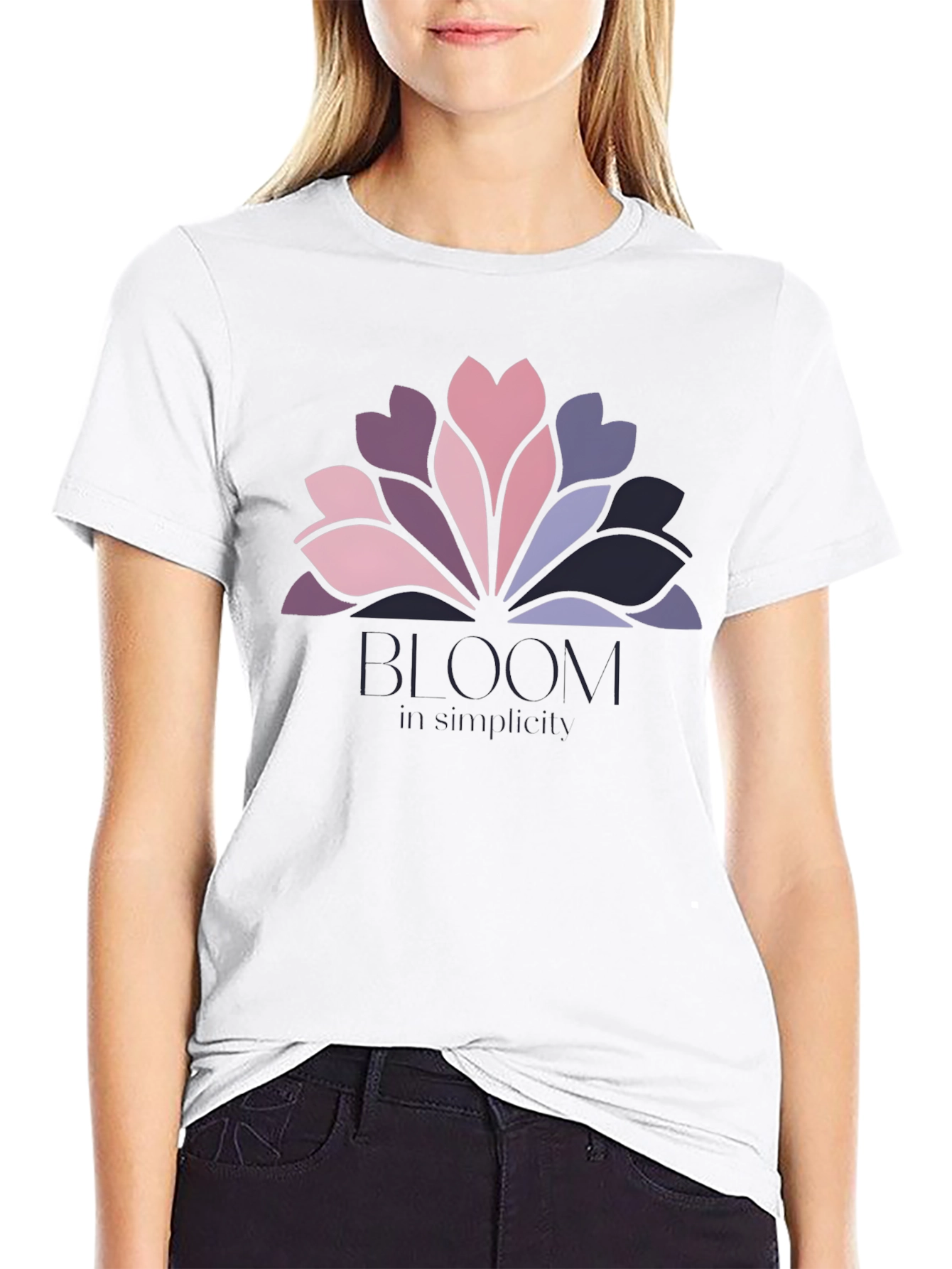 Bloom Simplicity Graphic Tee - Stylish Comfort