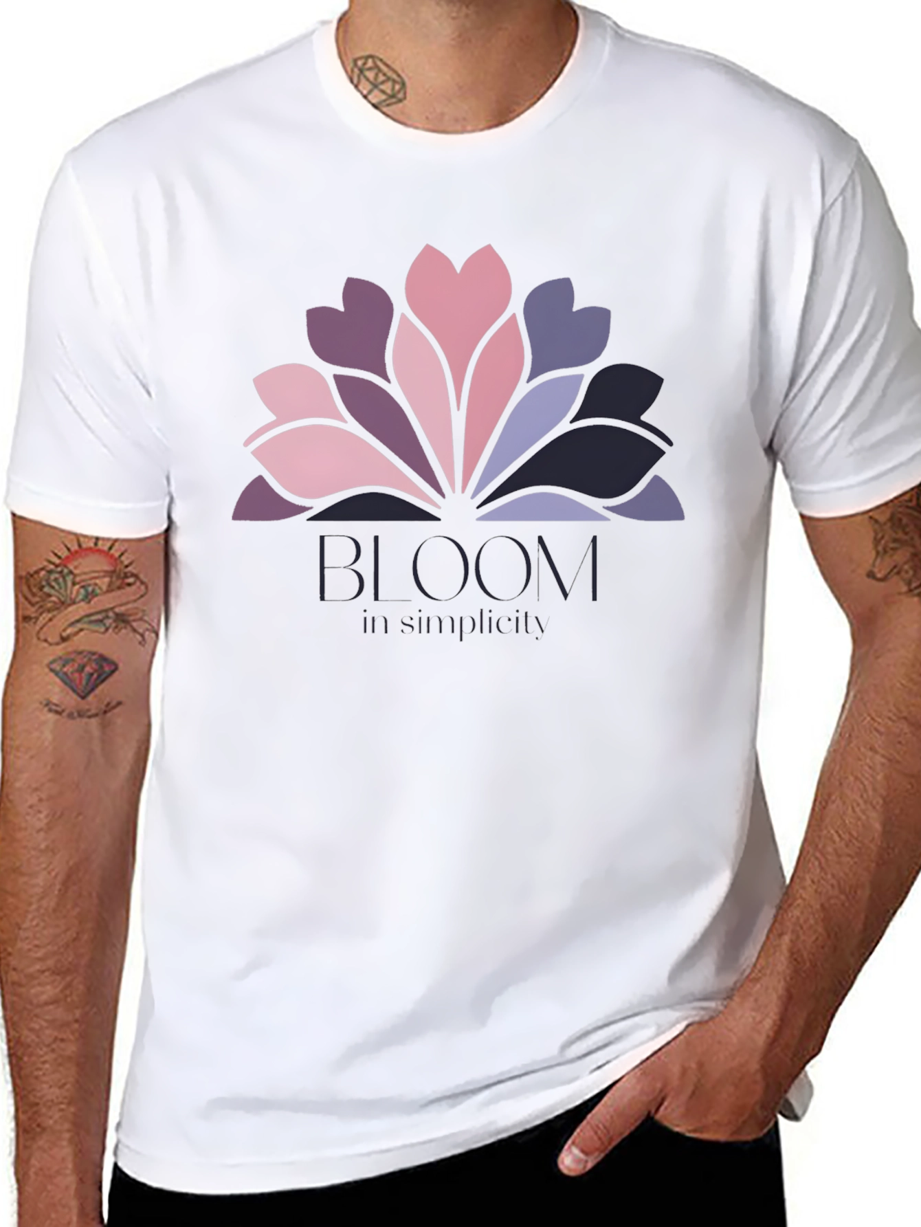 Bloom Simplicity Graphic Tee - Stylish Comfort