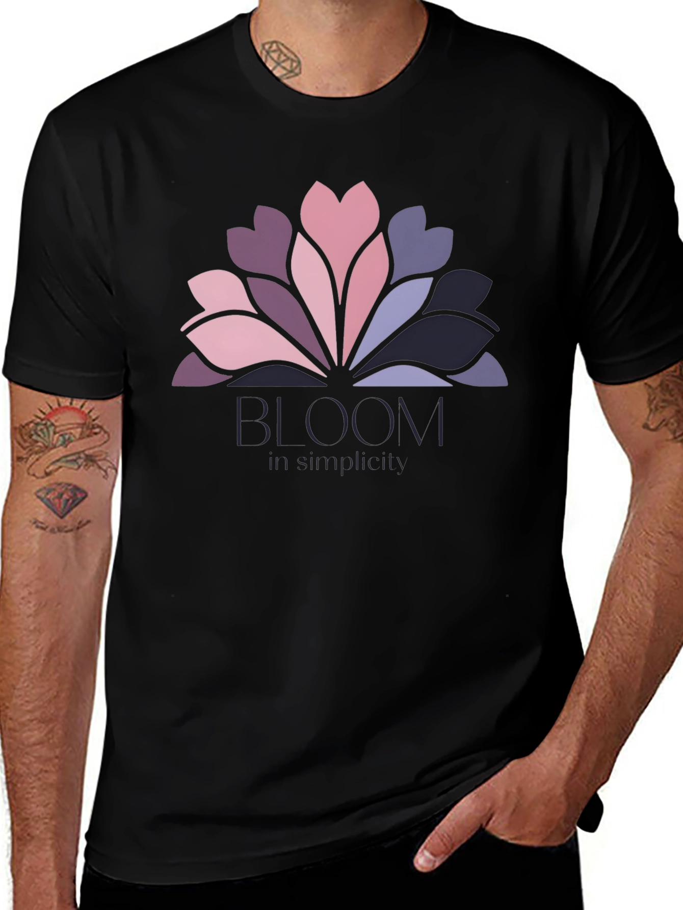 Bloom Simplicity Graphic Tee - Stylish Comfort