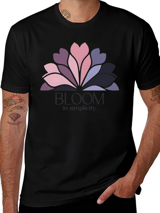 Bloom Simplicity Graphic Tee - Stylish Comfort