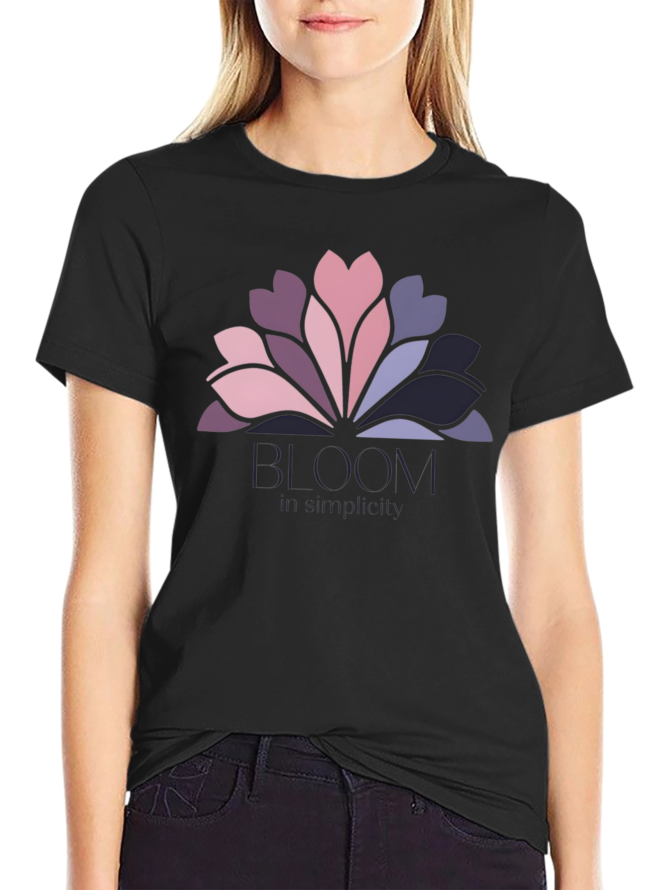 Bloom Simplicity Graphic Tee - Stylish Comfort