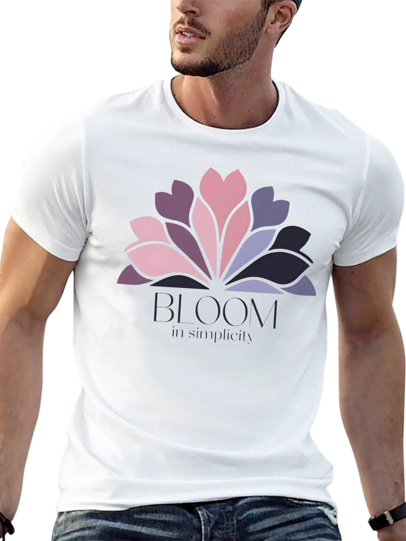 Bloom Simplicity Graphic Tee - Stylish Comfort