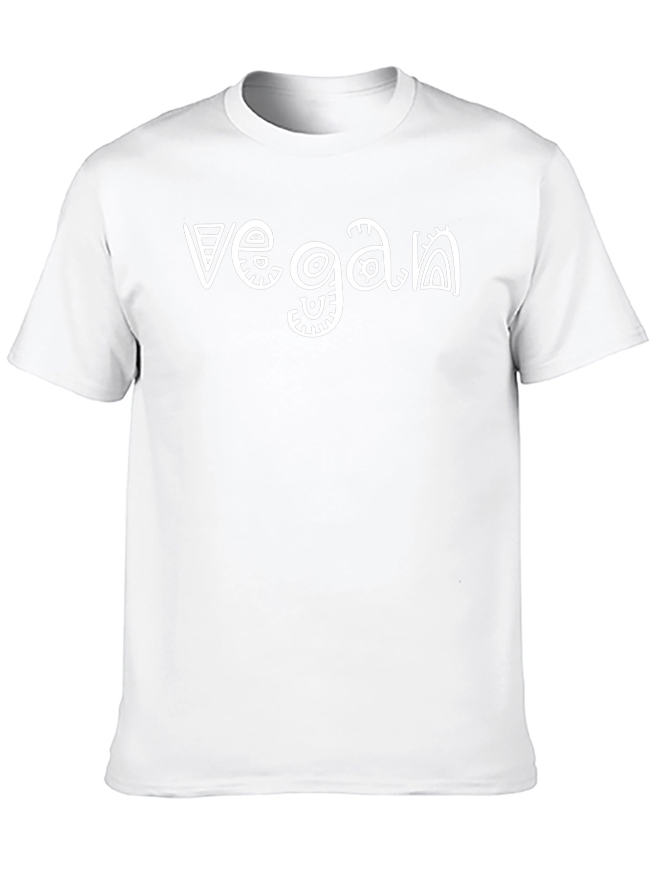 Vegan Graphic Tee - Black Cotton Shirt