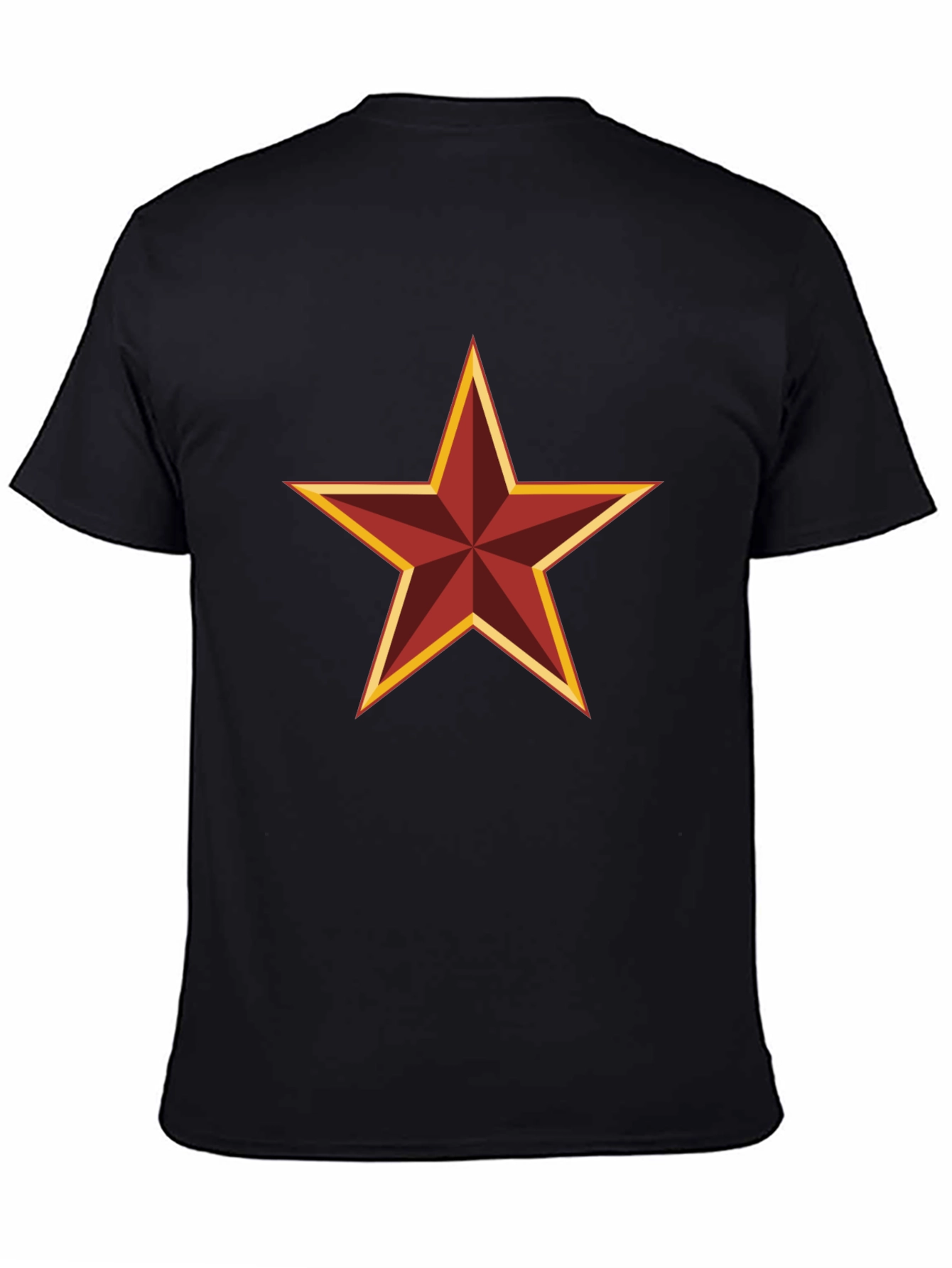Red Star Graphic Black T-Shirt