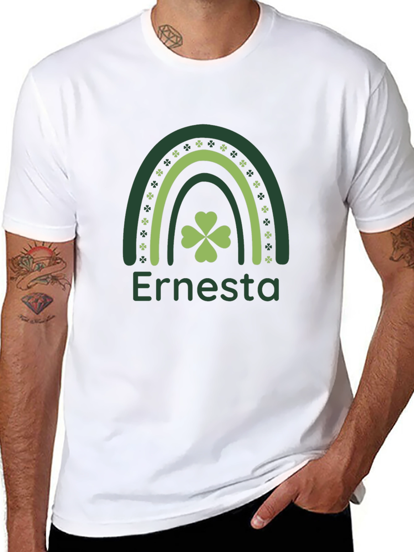 St. Patricks Day Ernesta Rainbow T-Shirt