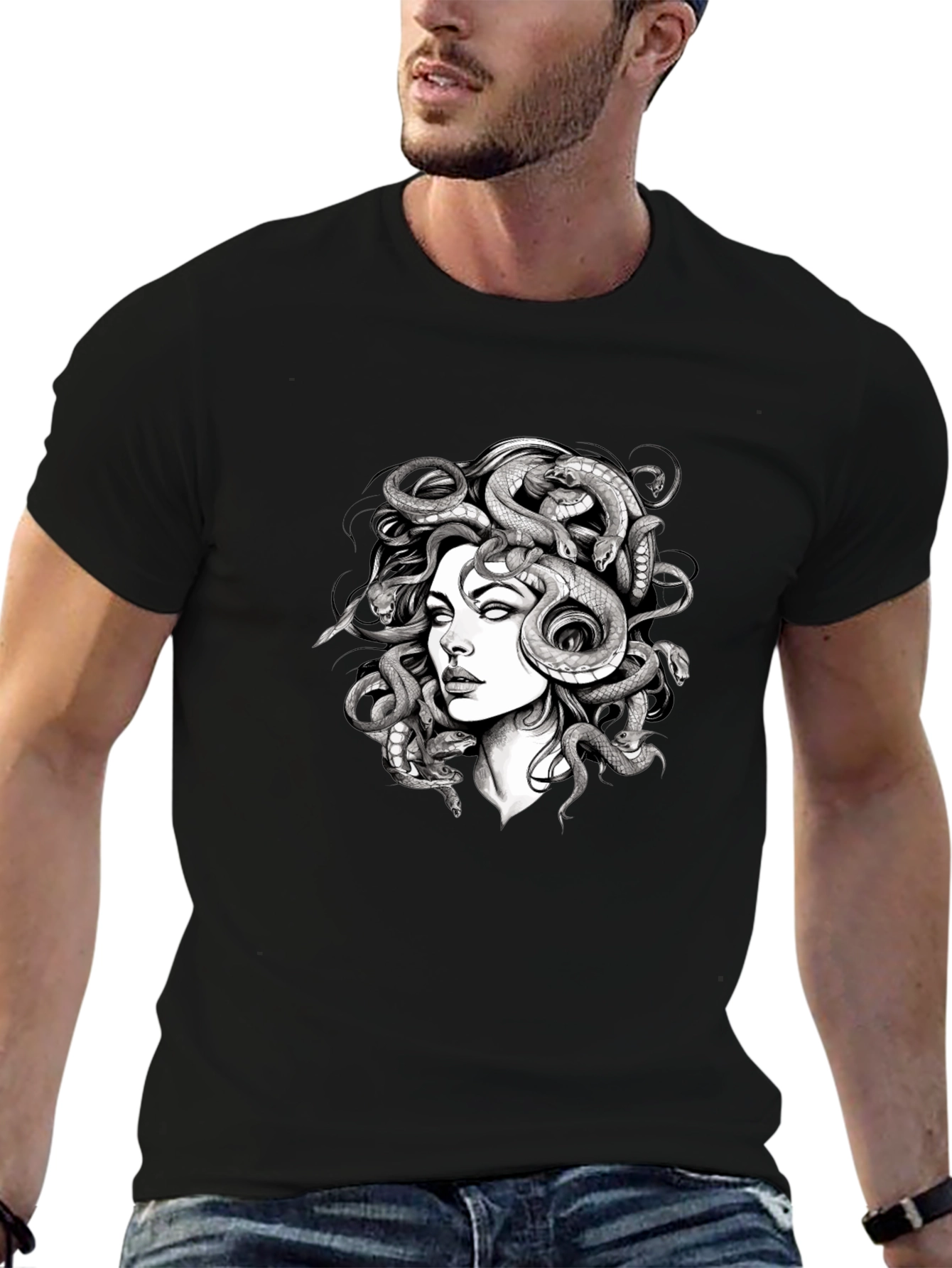 Medusa Graphic Tee - Black T-Shirt
