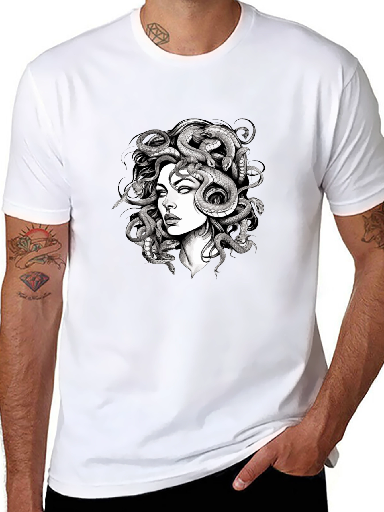Medusa Graphic Tee - Black T-Shirt