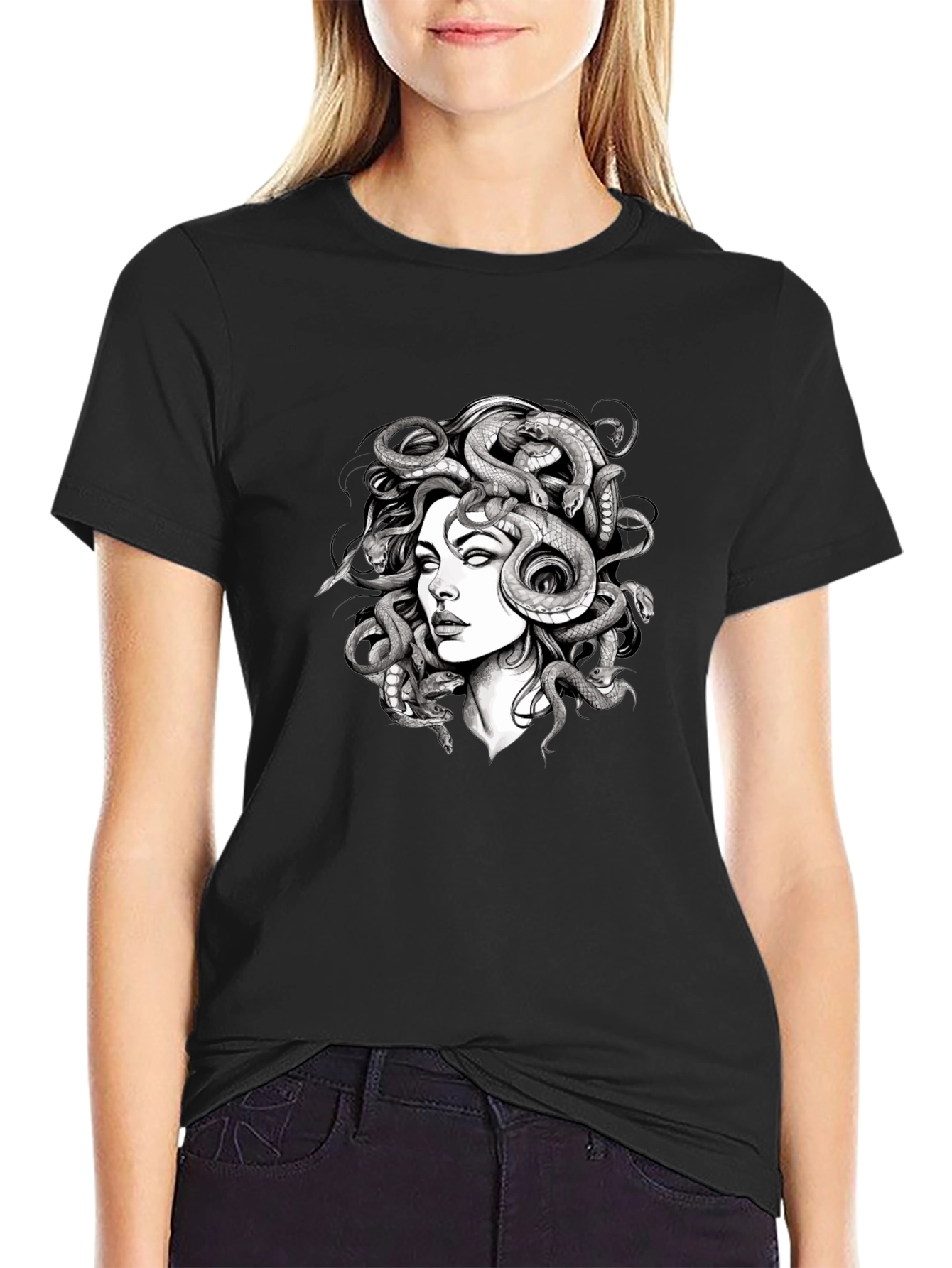 Medusa Graphic Tee - Black T-Shirt