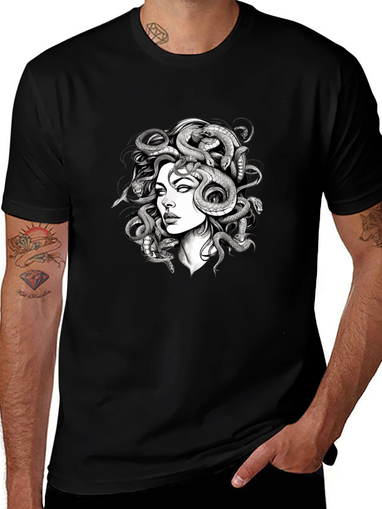 Medusa Graphic Tee - Black T-Shirt