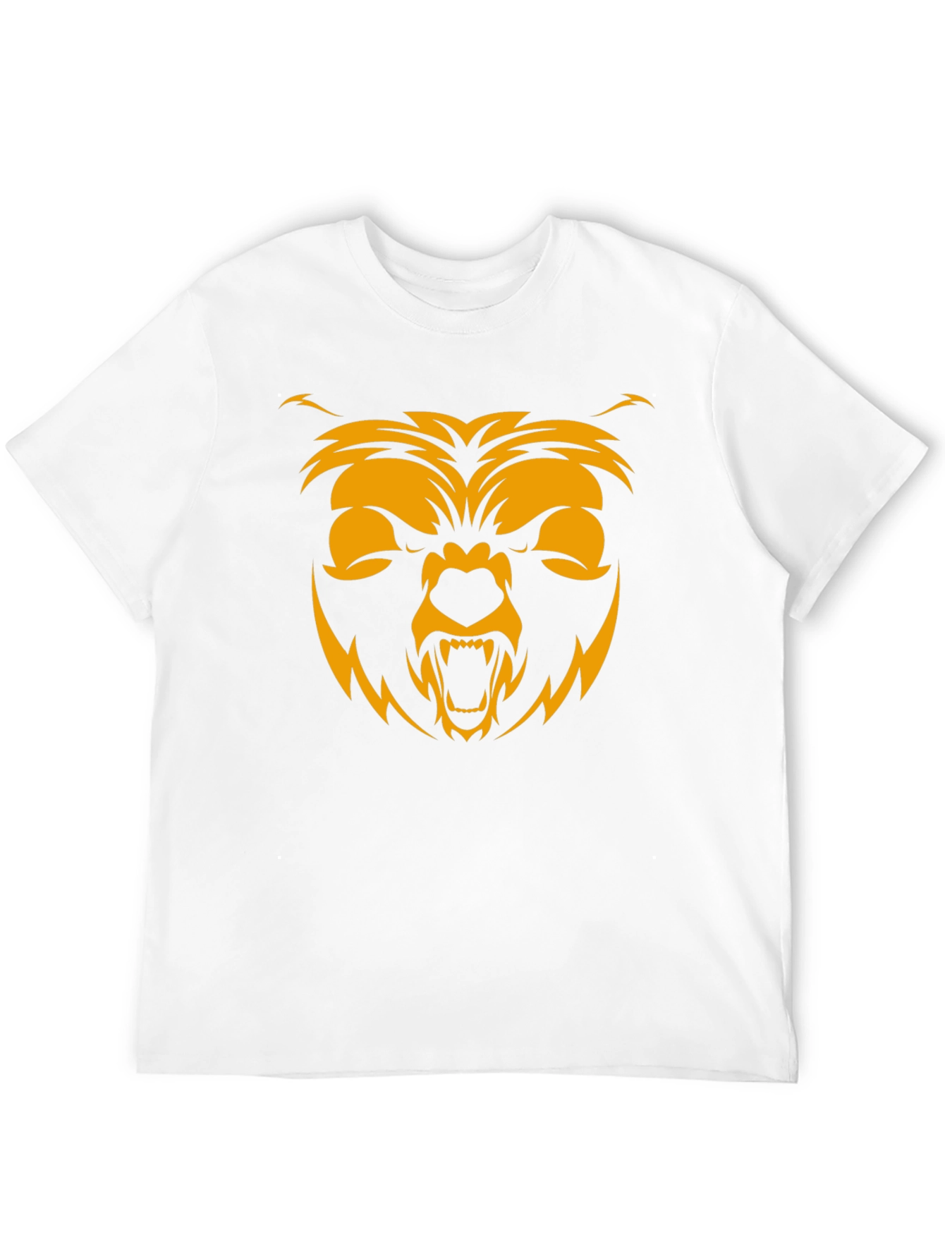 Mens Black T-Shirt with Bear Graphic
