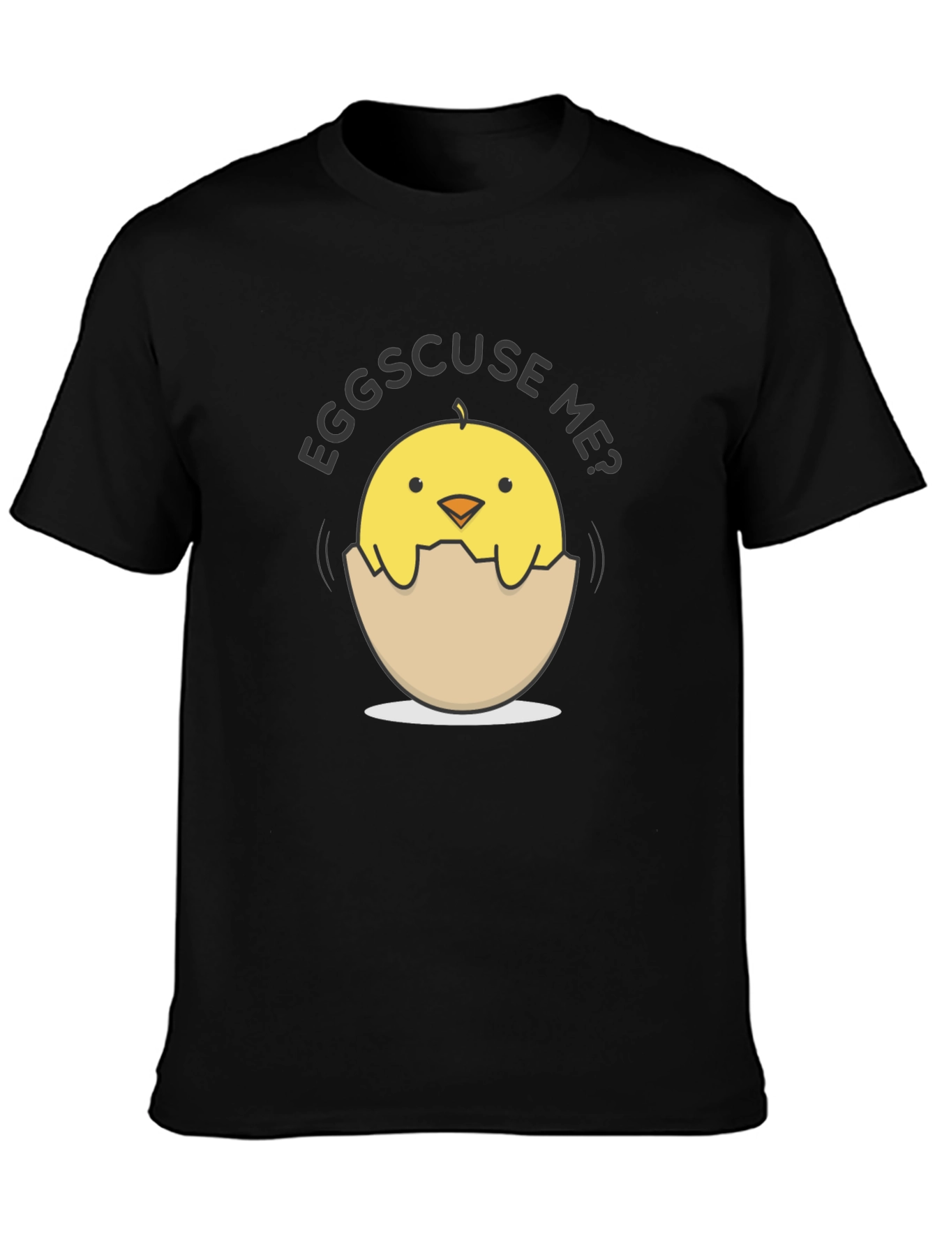 Eggs-cuse Me Chick Tee - Funny Egg Pun T-Shirt