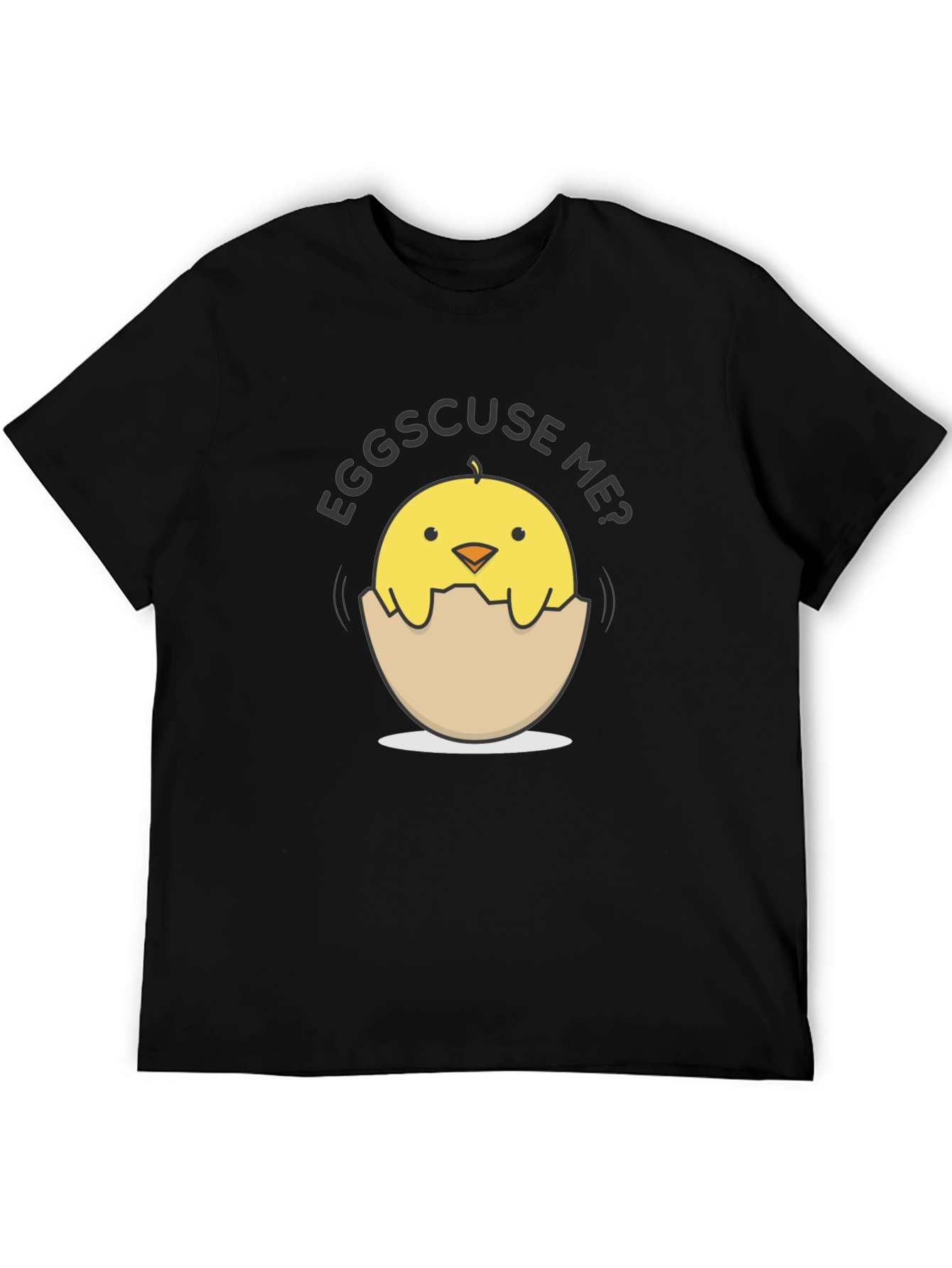 Eggs-cuse Me Chick Tee - Funny Egg Pun T-Shirt