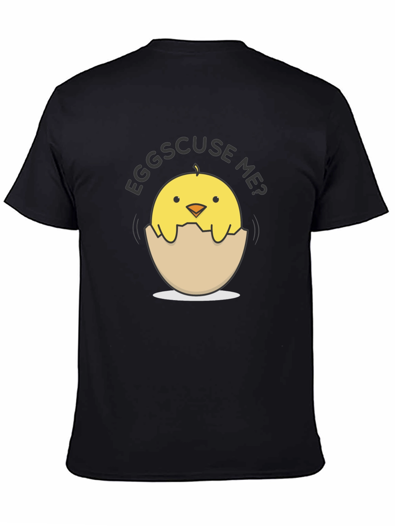 Eggs-cuse Me Chick Tee - Funny Egg Pun T-Shirt