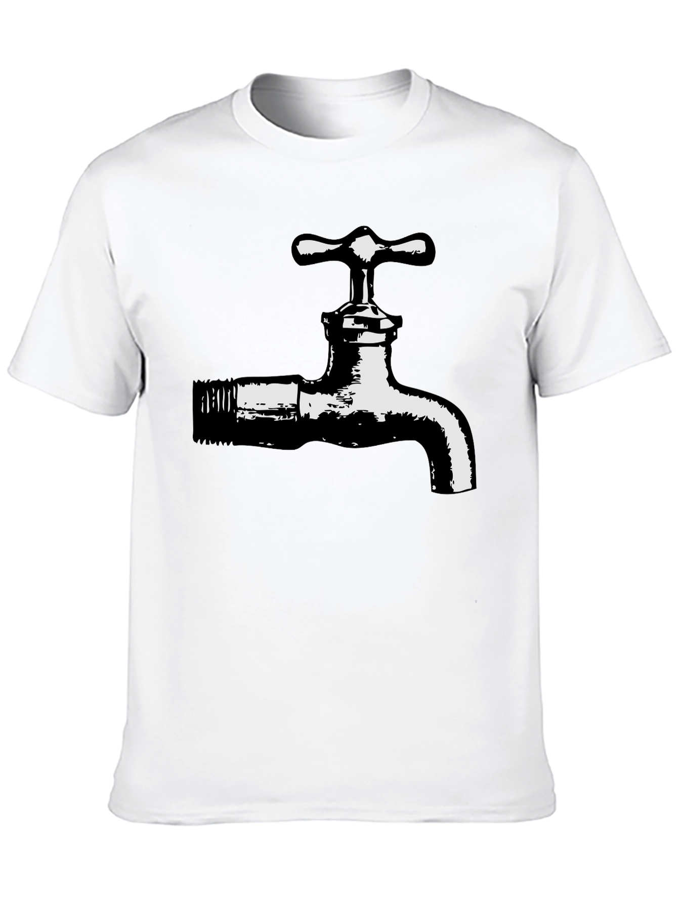 Faucet Graphic T-Shirt - Black