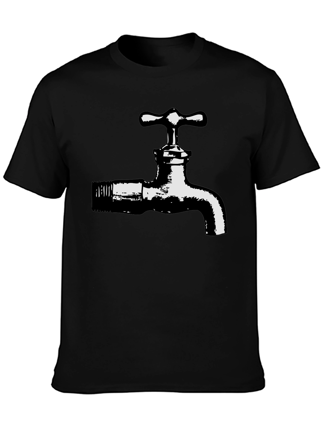 Faucet Graphic T-Shirt - Black