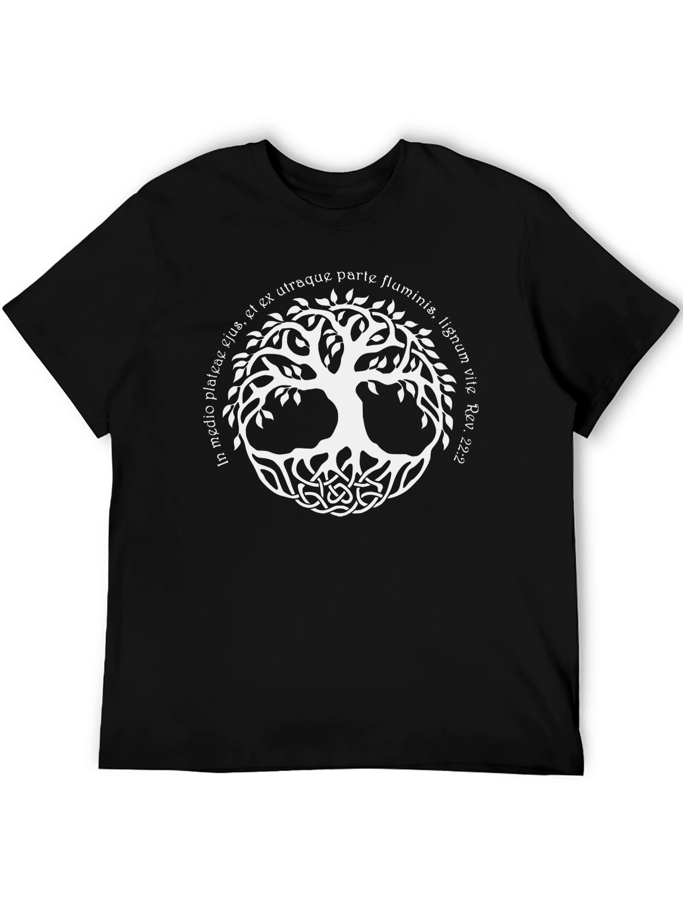 Tree of Life Celtic Knot Black T-Shirt