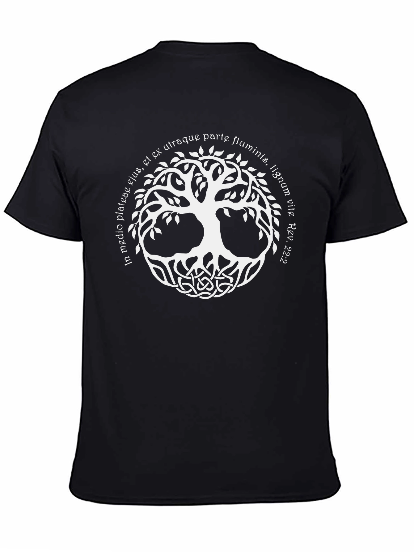 Tree of Life Celtic Knot Black T-Shirt