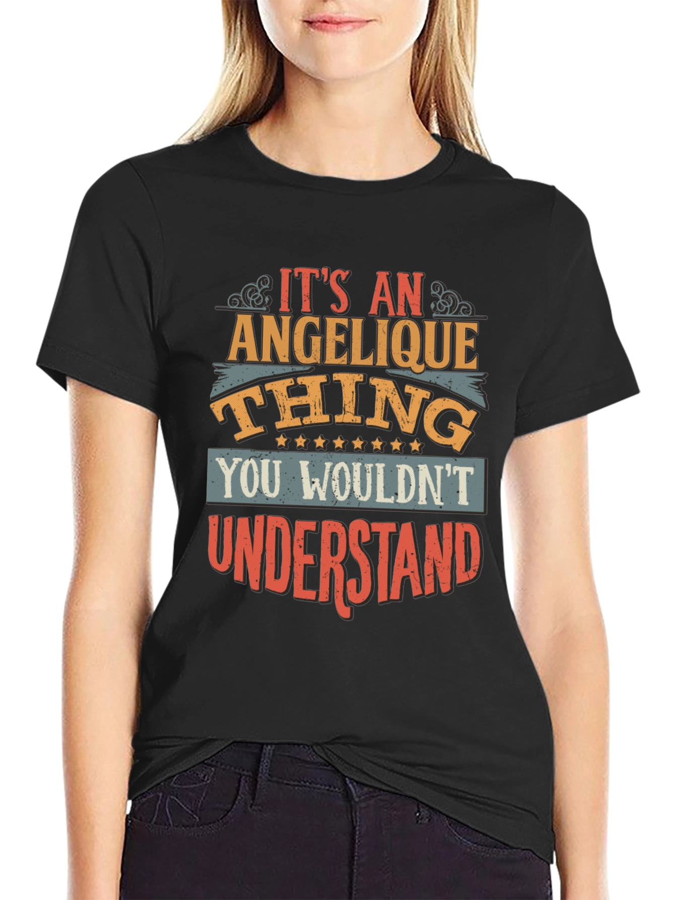 Angelique Thing T-Shirt - Unique Custom Name Tee