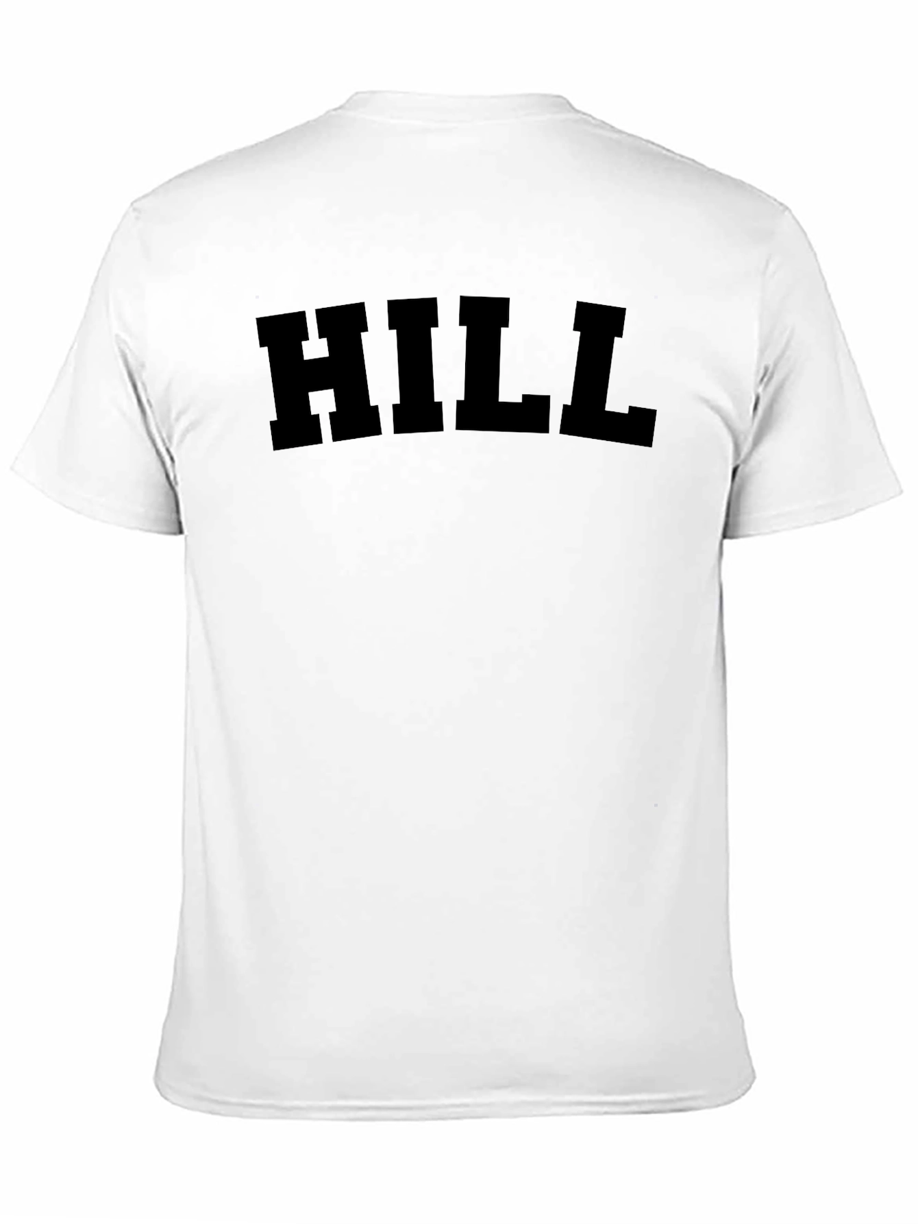 HILL Bold Text Graphic Black T-Shirt