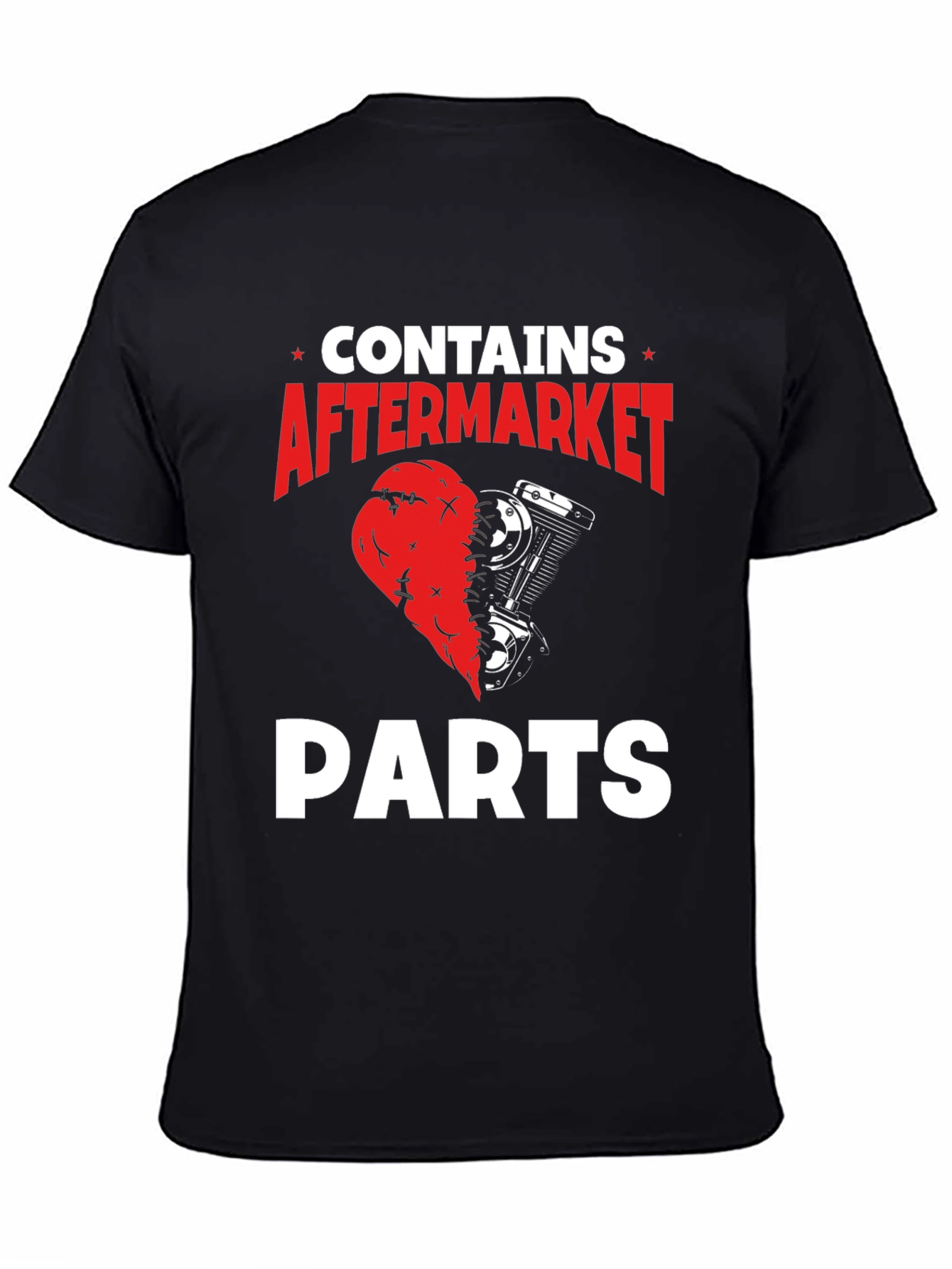 Contains Aftermarket Parts Graphic T-Shirt - Black