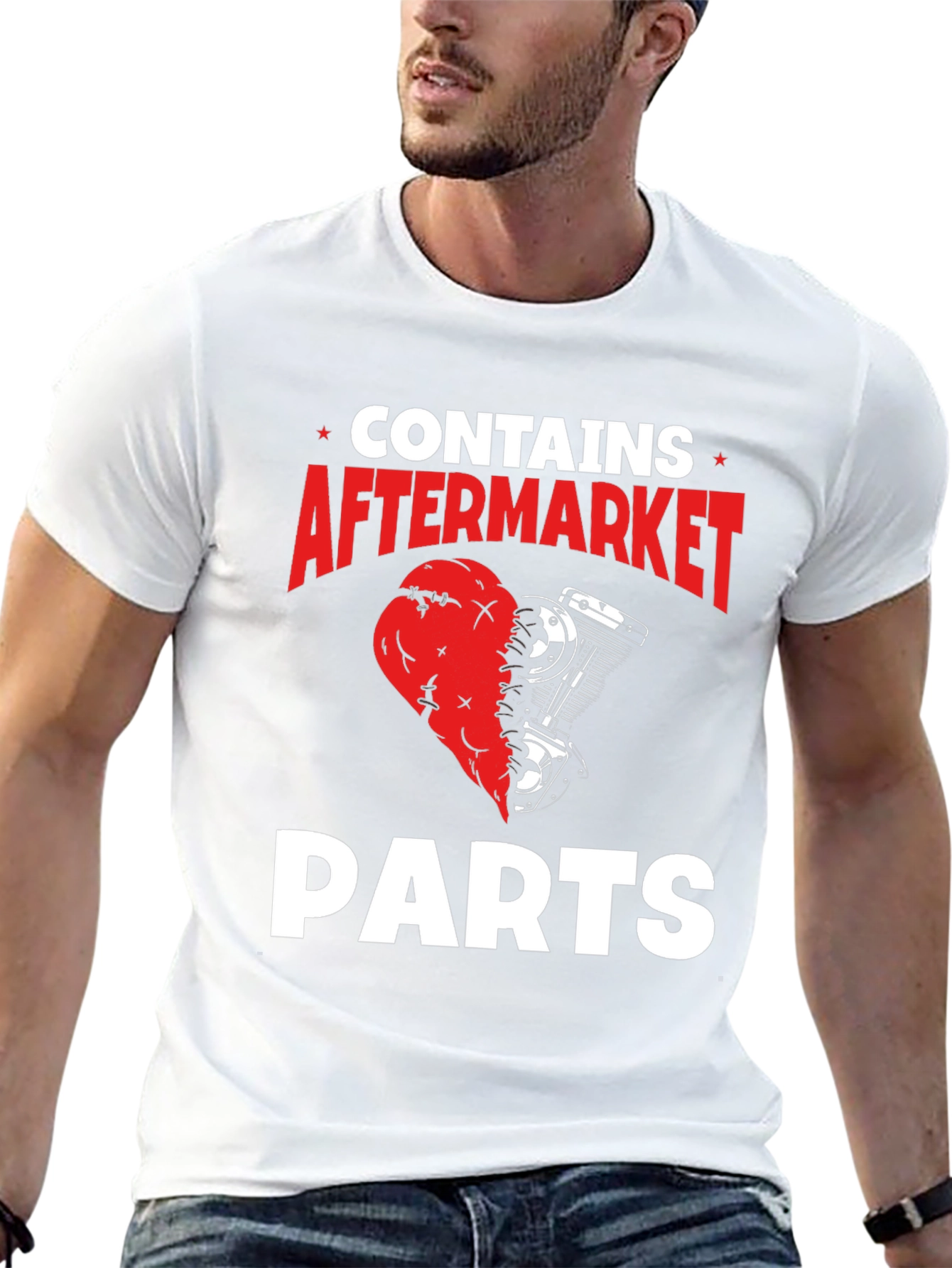 Contains Aftermarket Parts Graphic T-Shirt - Black