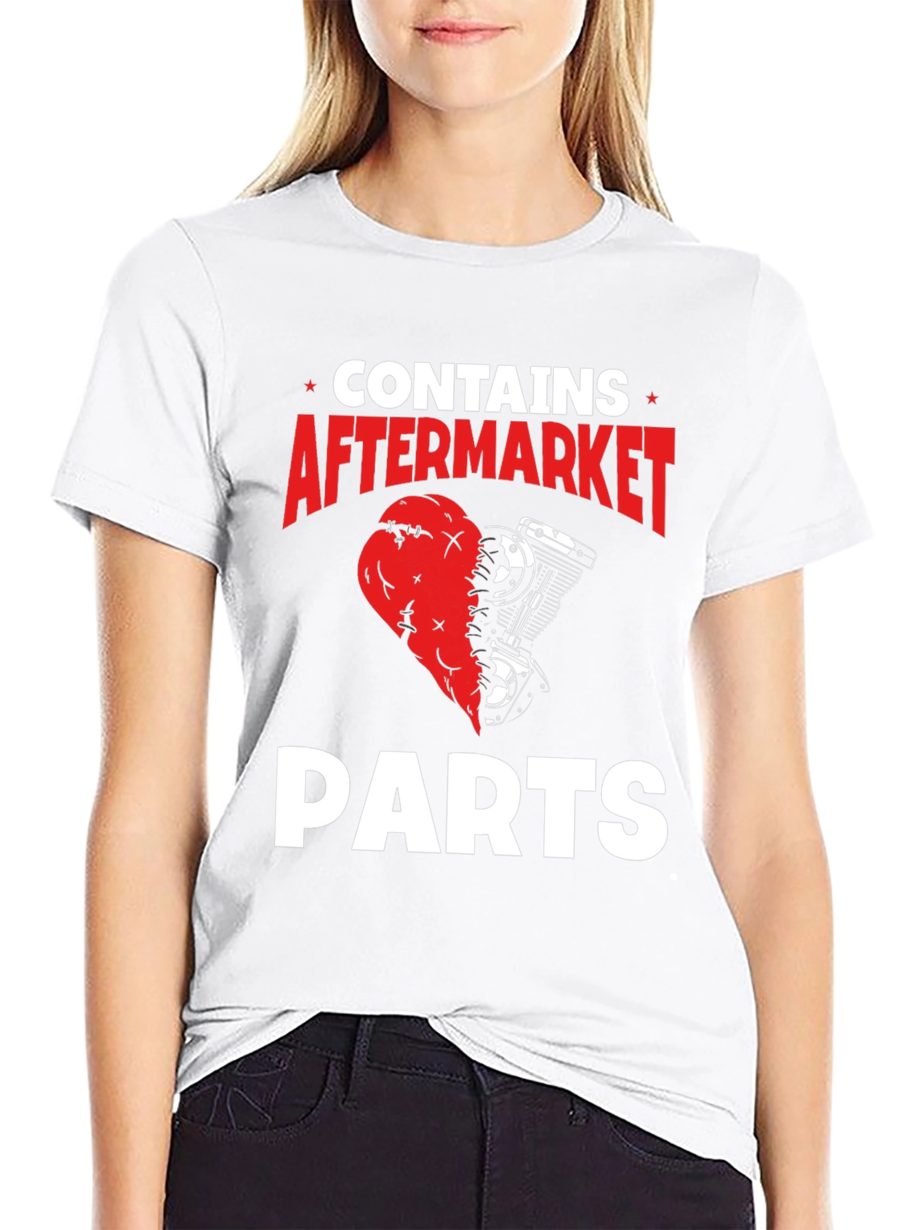 Contains Aftermarket Parts Graphic T-Shirt - Black