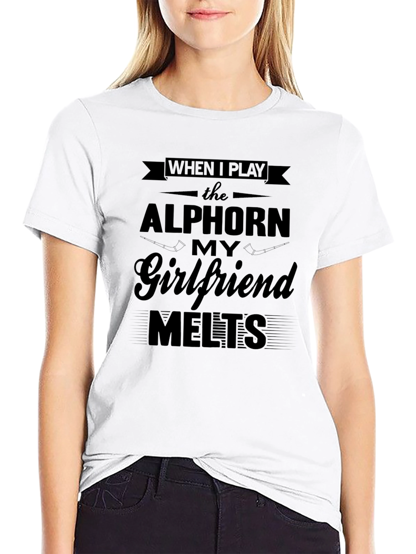 Alphorne Player Funny Novelty Graphic T-Shirt