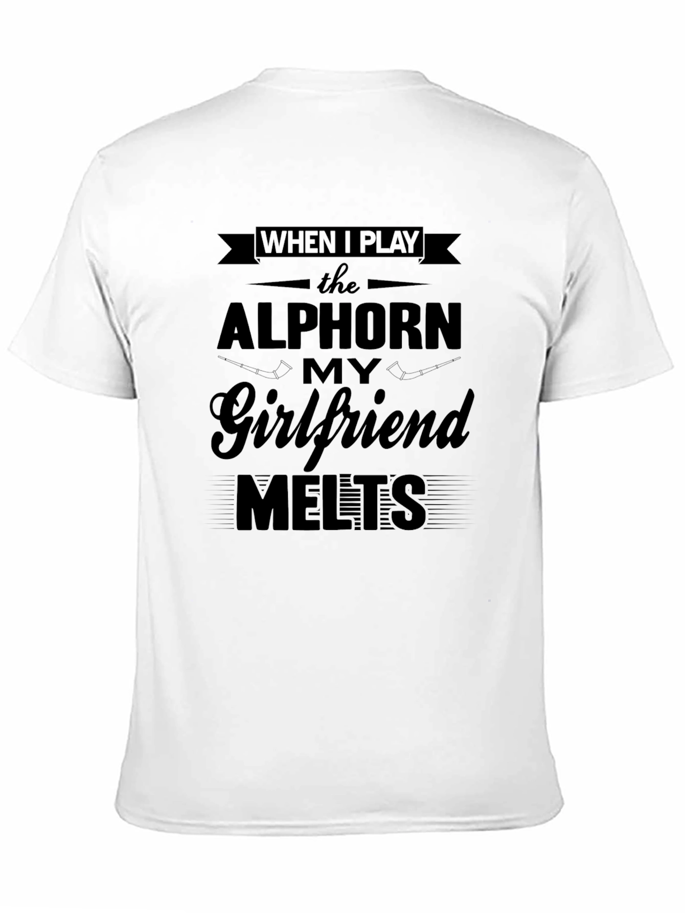 Alphorne Player Funny Novelty Graphic T-Shirt