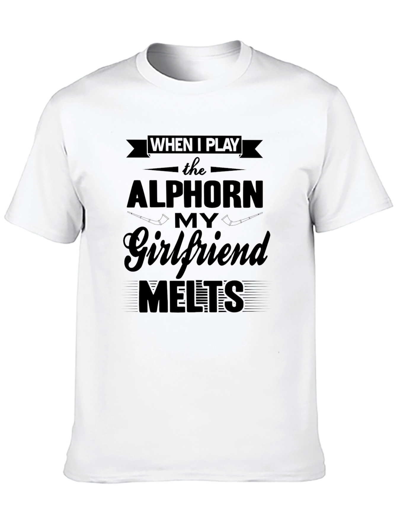 Alphorne Player Funny Novelty Graphic T-Shirt
