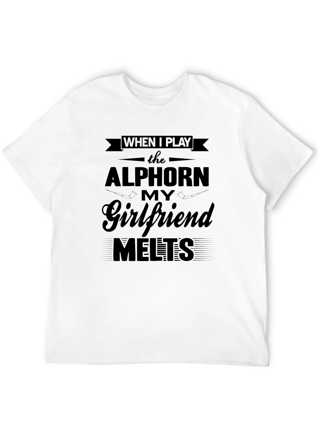 Alphorne Player Funny Novelty Graphic T-Shirt