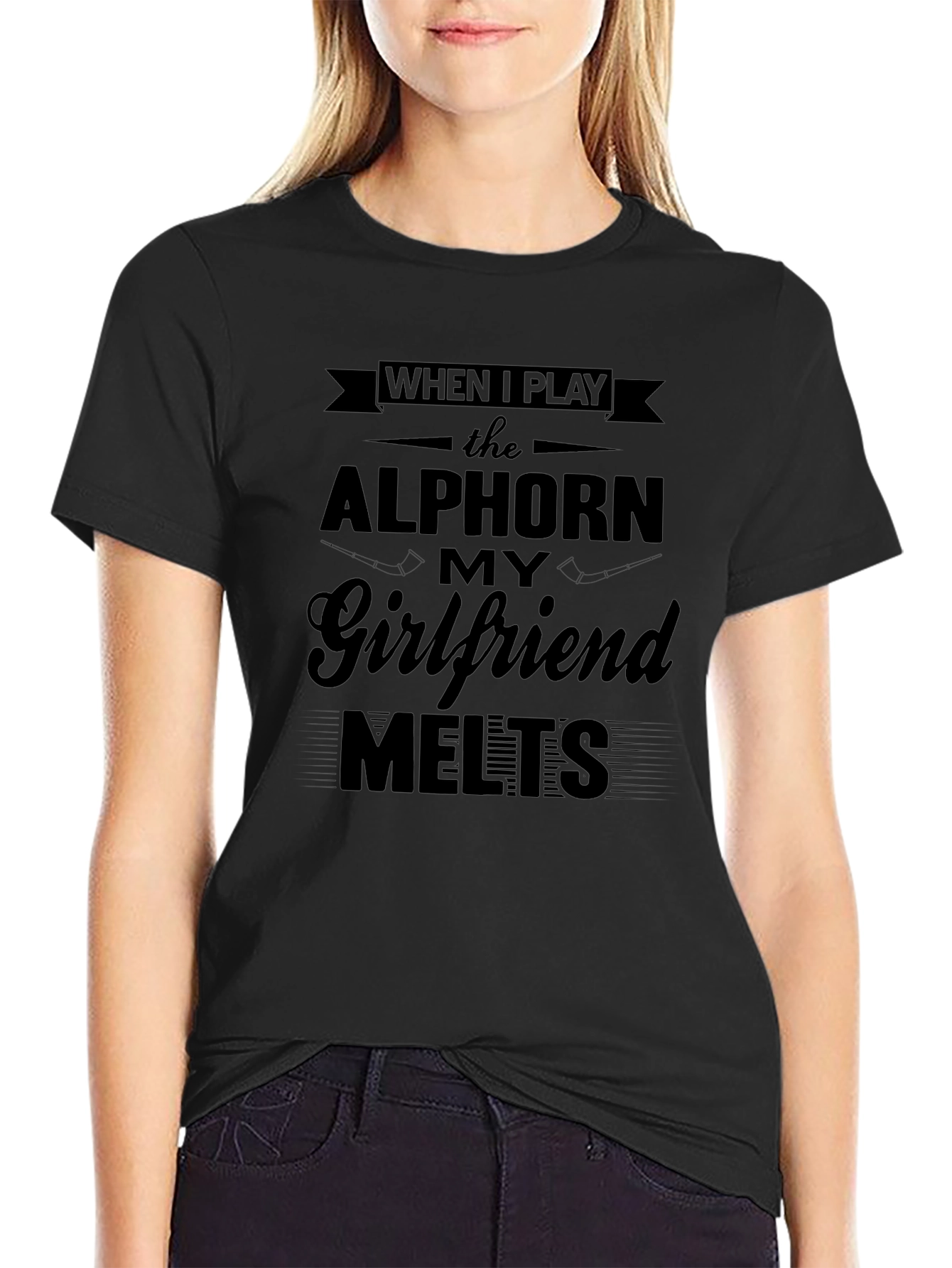 Alphorne Player Funny Novelty Graphic T-Shirt
