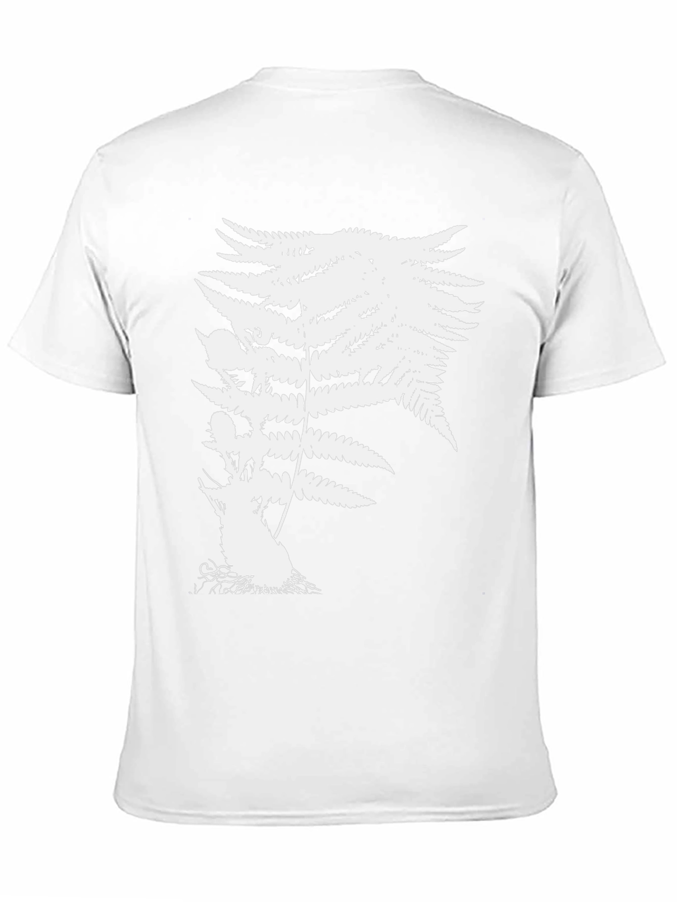 Botanical Fern Graphic T-Shirt - Black