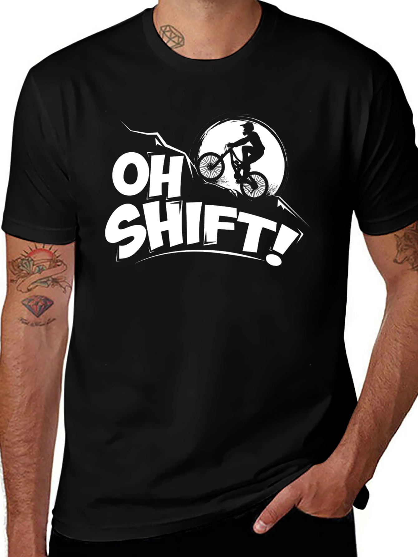 Oh Shift! Mountain Biking Graphic Tee