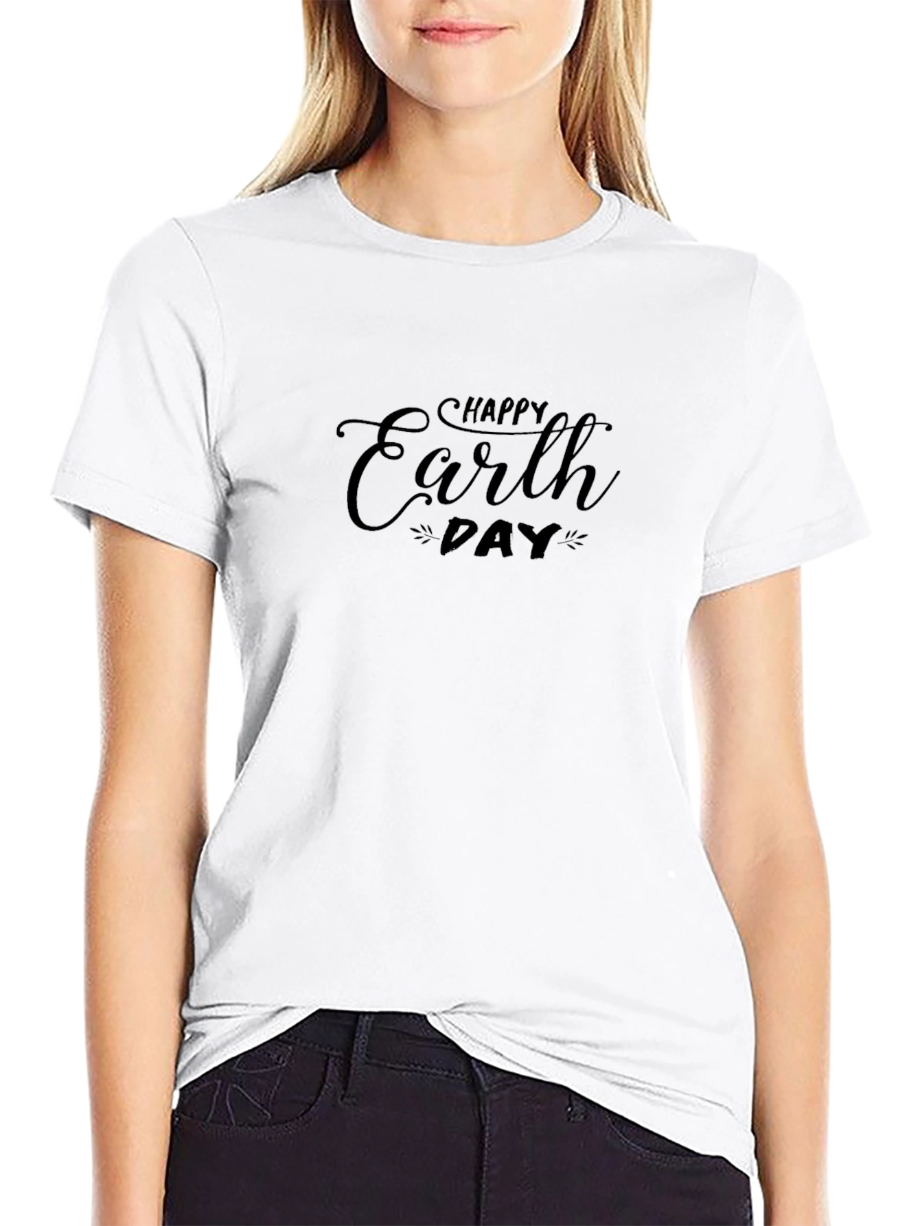 Happy Earth Day Black T-Shirt
