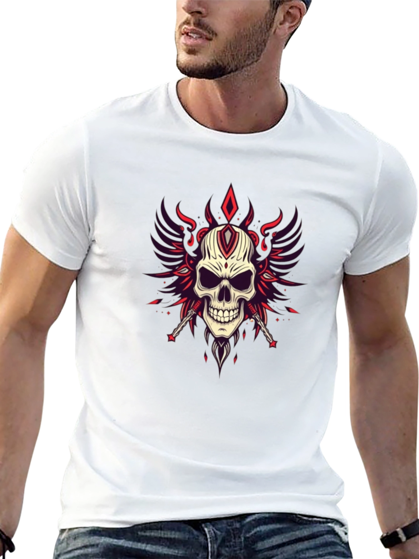 Skull Graphic Black T-Shirt
