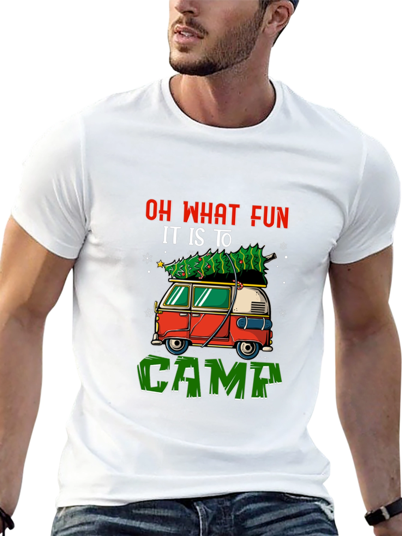 Festive Camping Tee - Oh What Fun!
