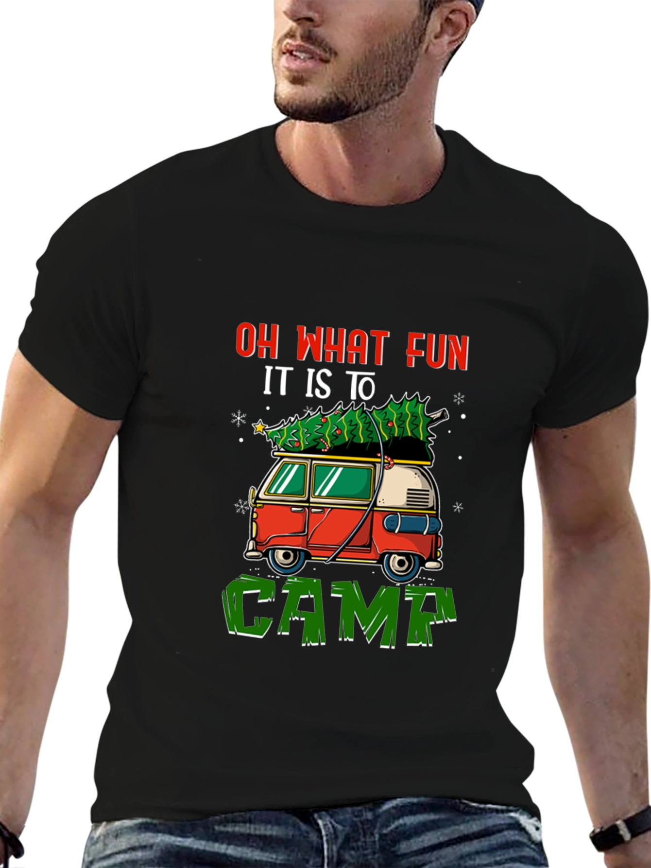 Festive Camping Tee - Oh What Fun!