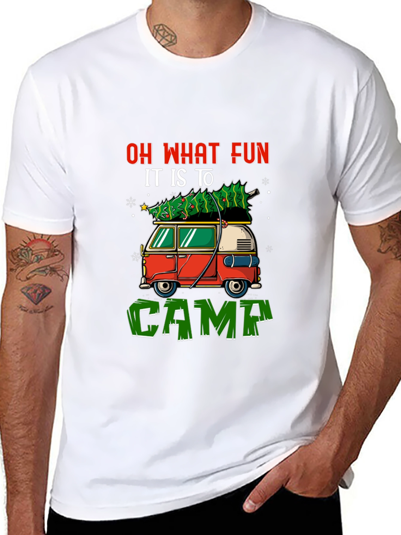 Festive Camping Tee - Oh What Fun!