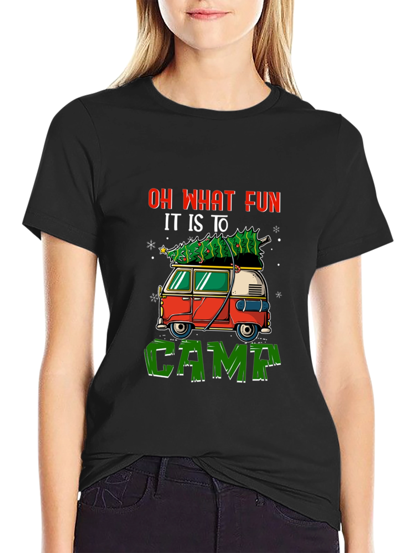 Festive Camping Tee - Oh What Fun!