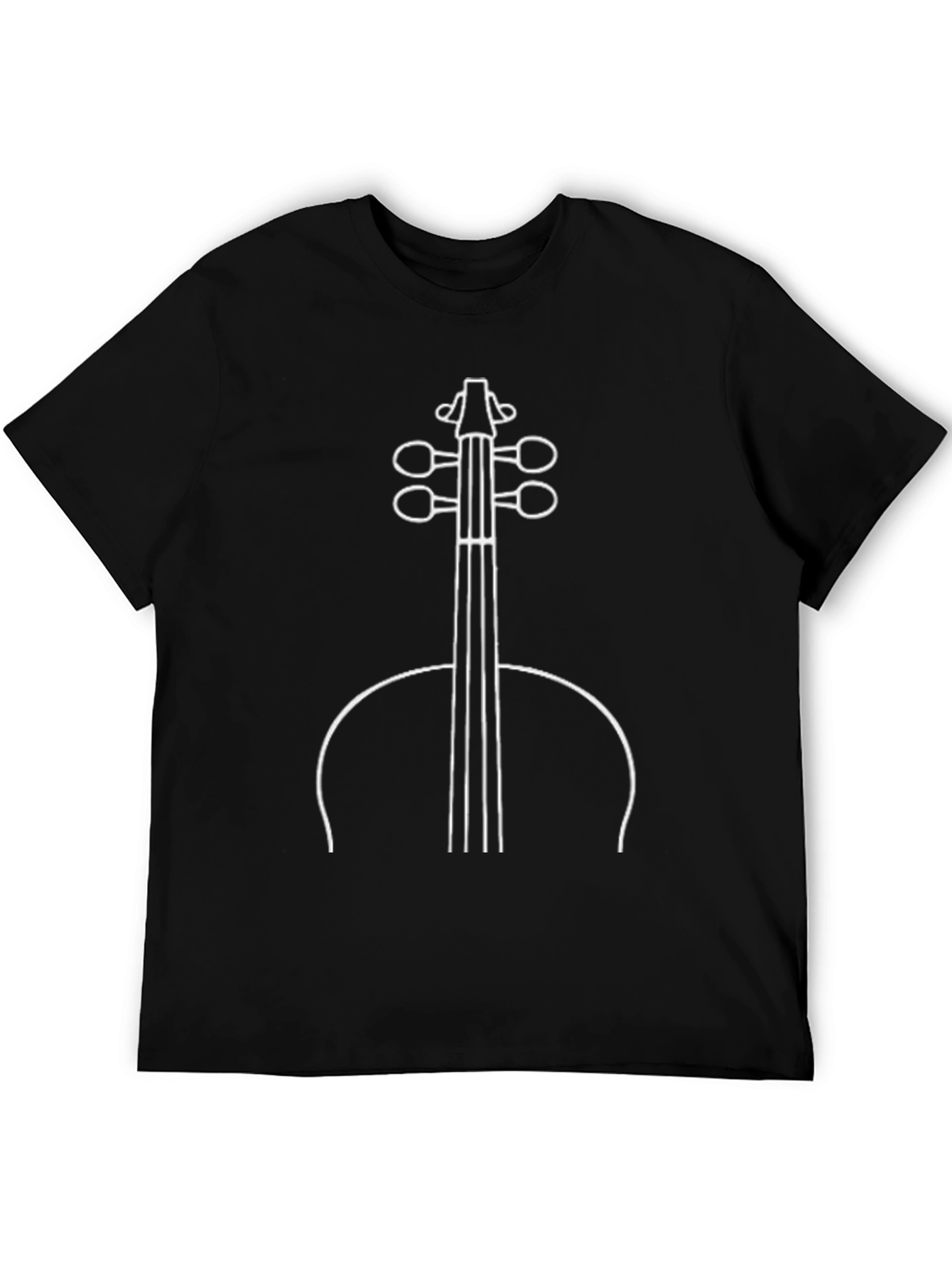Cello Outline T-Shirt - Musical Instrument Tee